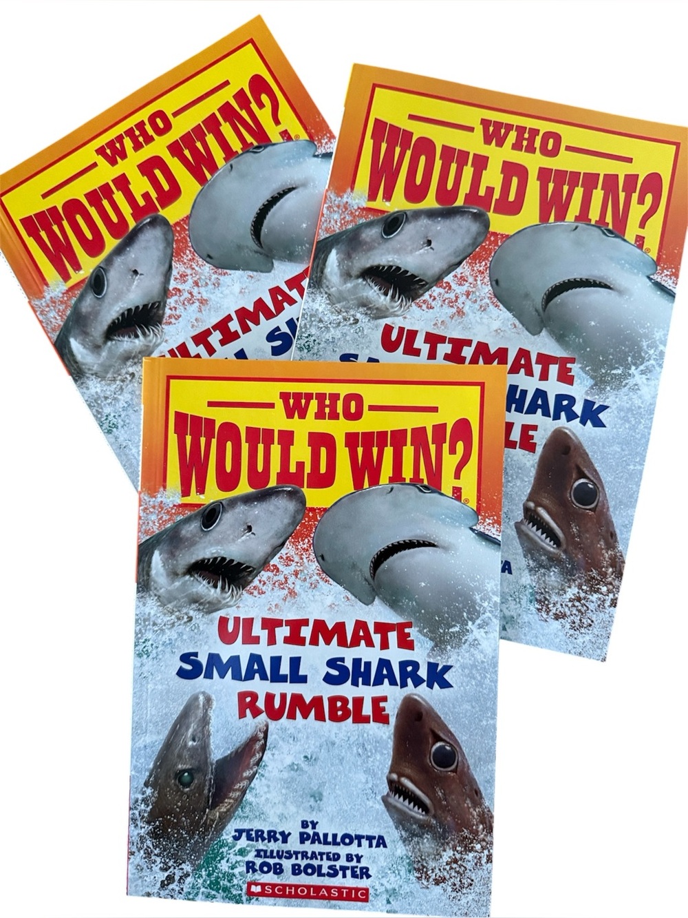BUNDLE OF 3 “WHO WOULD WIN?: ULTIMATE SMALL SHARK RUMBLE” SOFTCOVER NON FICTION